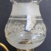 Pair of antique gold wall sconces