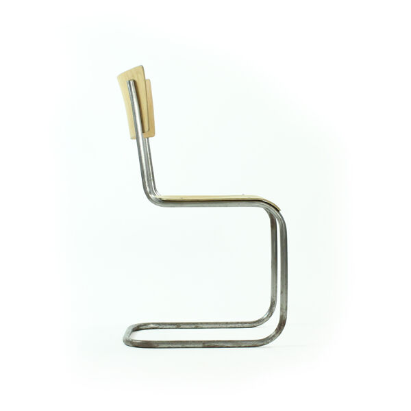 Chaise par Mart Stam pour Thonet, Tchécoslovaquie circa 1950