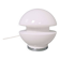 Space Age table lamp in white opaline and chrome metal, 1970