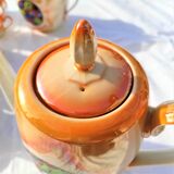 Service à café complet avec 10 tasses art déco en porcelaine de czechoslovakia