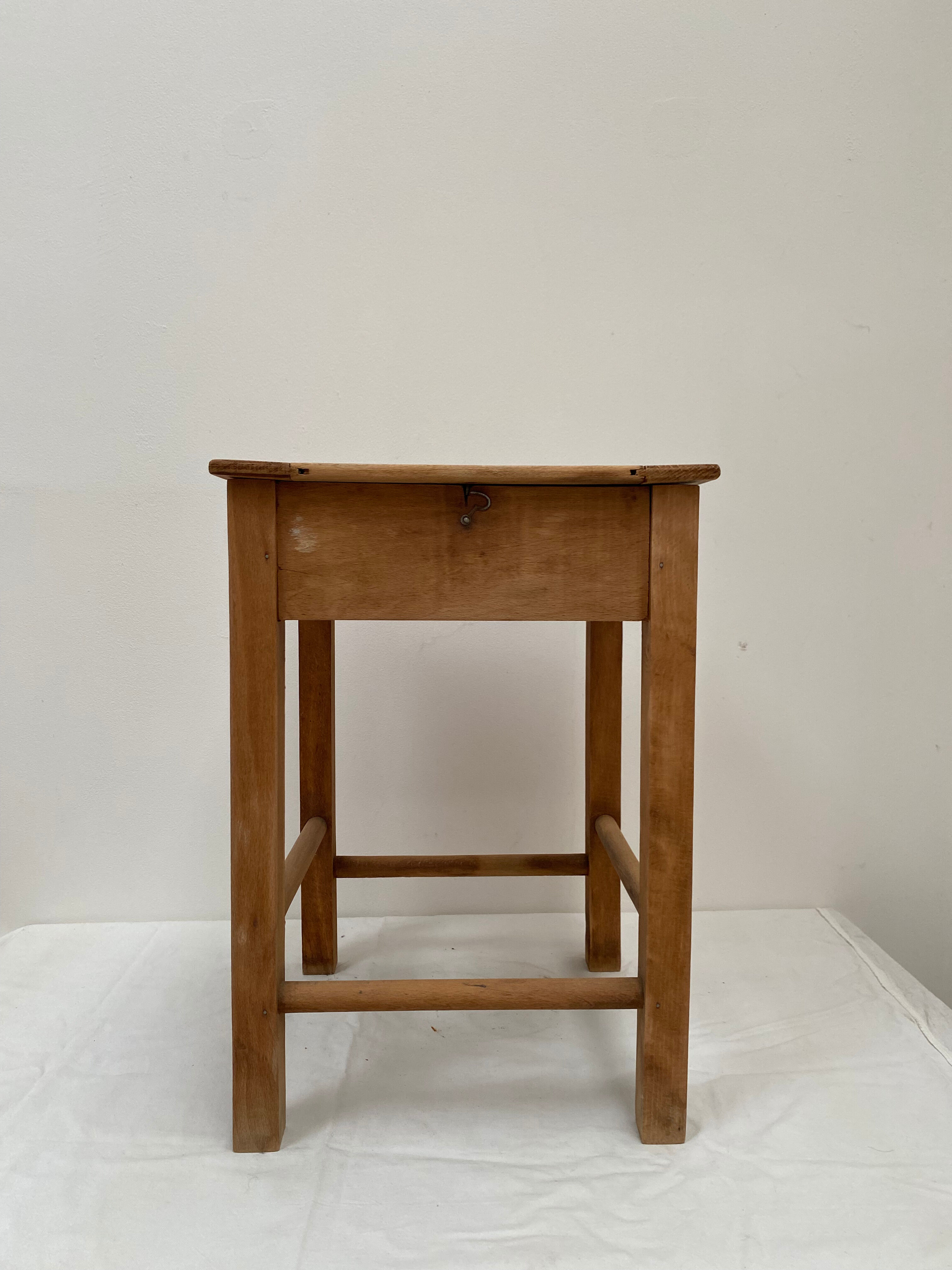 Wooden bedside table