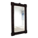 Antique Tramp Art wall mirror brutalism chip carving 1900
