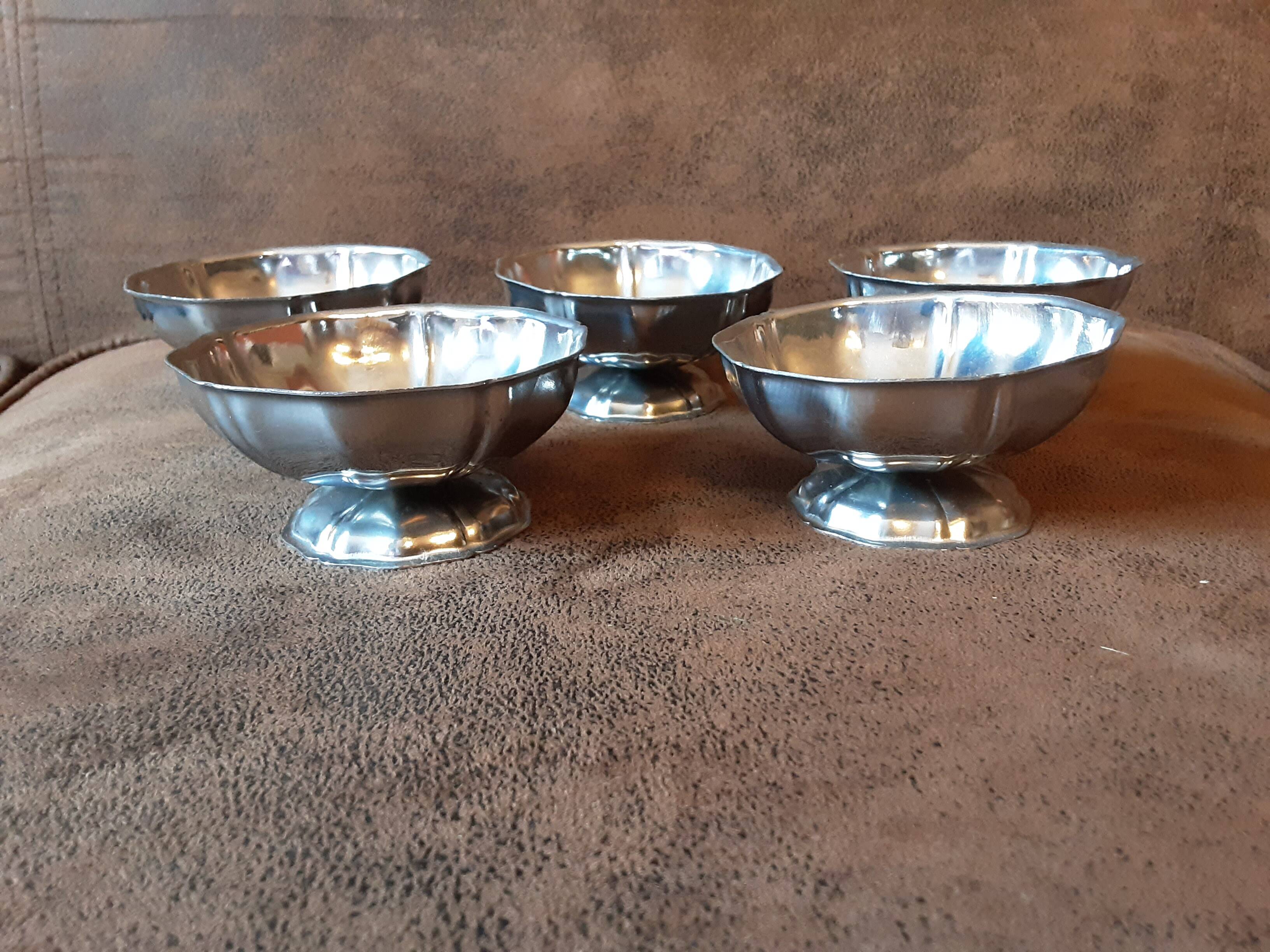 Lot de 5 coupes inox