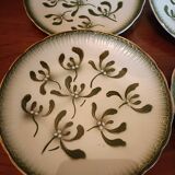Set de 4 assiettes Badonviller décor Gui