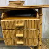 Louis Sognot rattan desk