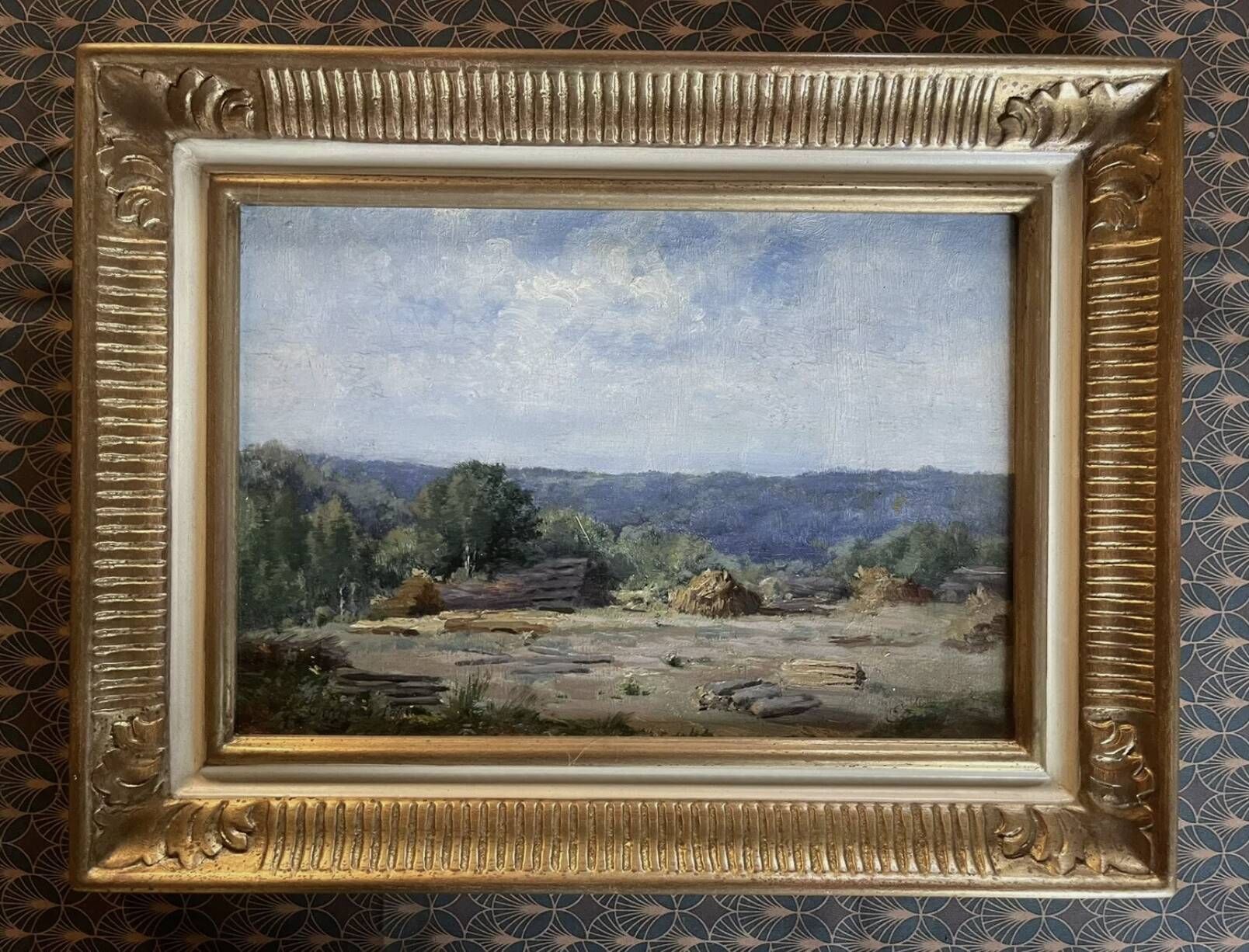 Oil on panel, Clamart, signed Eugène Lavieille (1820-1889), 1870