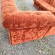 Banquette canapé velours modulable 5 blocs