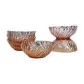 Six coupes Rosaline Arcoroc vintage années 70