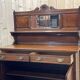 English art nouveau buffet in mahogany early twentieth century