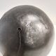 Postmodern Handmade Grey Raku Ceramic Table Lamp, Signed, Italy