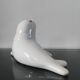Ceramic glazed "blanchon" seal statuette from Alcobaça – Portugal