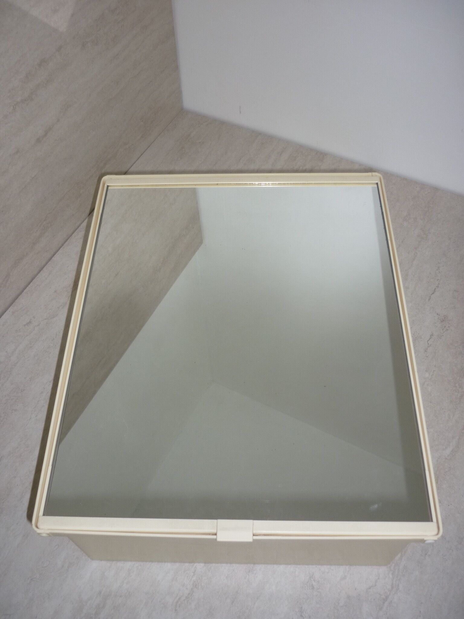 Vintage toilet cabinet with mirror