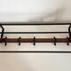Portemanteau mural vintage scandinave en bois et métal