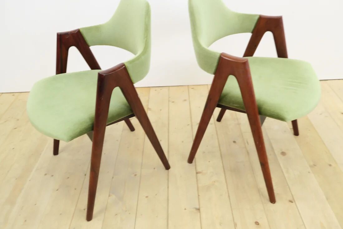 Ensemble de 6 chaises Compass par Kai Kristiansen, années 1960