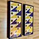 Pair of large design wall lights 1950.