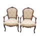 Paire de fauteuils cabriolet