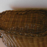 Old wicker bottle holder