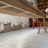 XL farmhouse table in beech and pine 3m