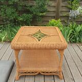 Rattan coffee table 1980