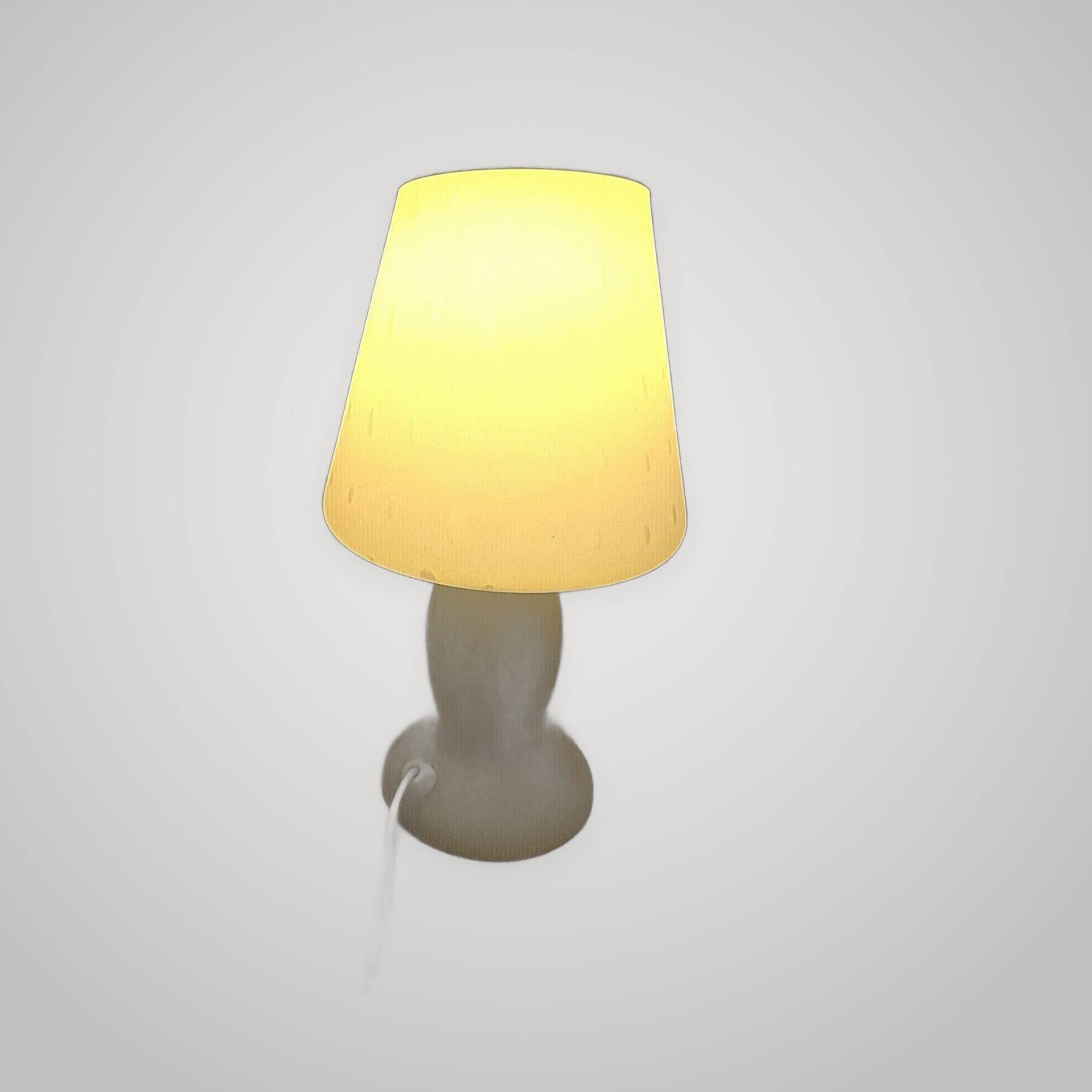 Vintage Murano Opaline Mushroom Lamp with Tinsel Diffuser? Table Mushroom