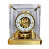 Beautiful Atmos Jaeger LeCoultre clock, in brass glass and plexiglass