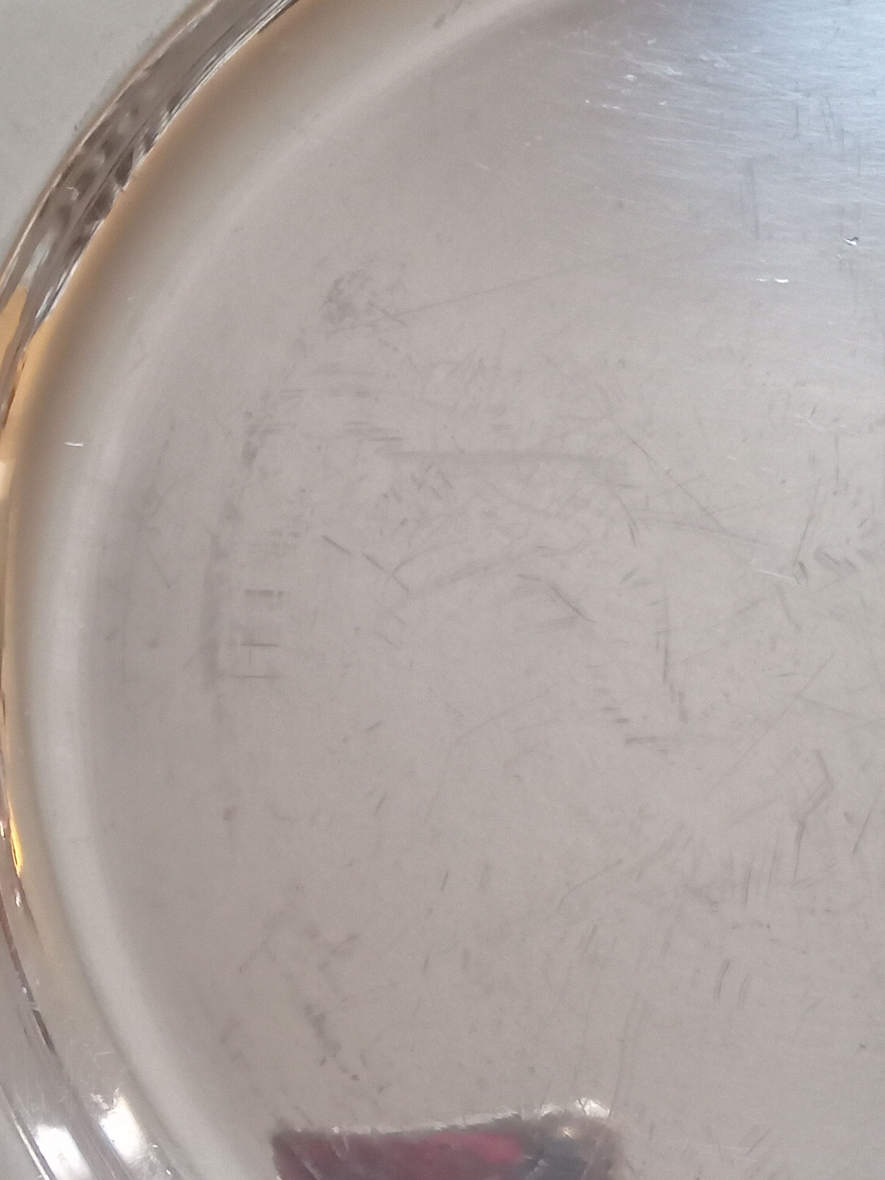 Round silver metal dish Christofle