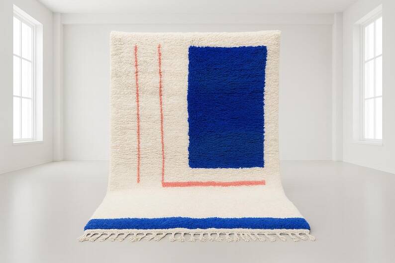 Natural wool rug 250cm x 150cm