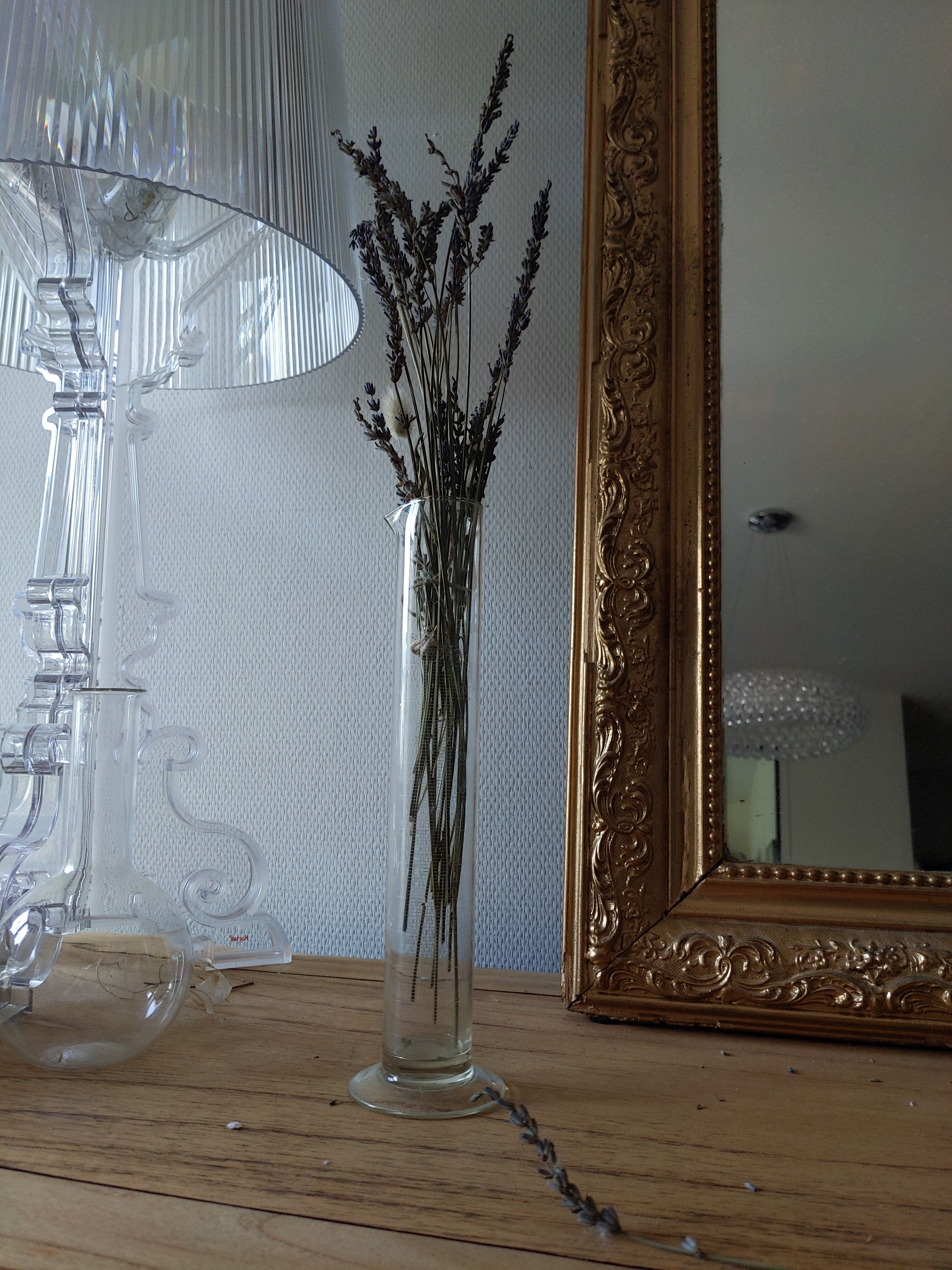 vintage vase graduated test tube