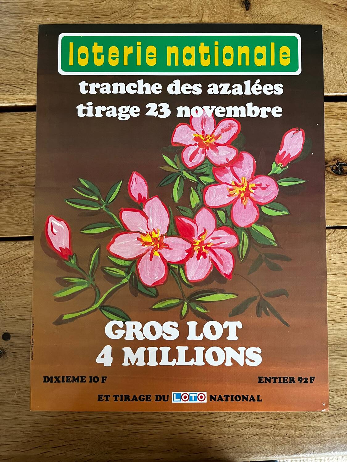 Old advertising poster