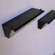 Pair of modernist metal wall light model 212, by Jacques Biny for Luminalite