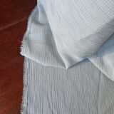 Blue vintage striped fabric