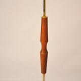 Lamppost in teak and brass 60 years