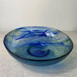 Blown glass salad bowl