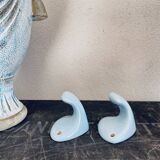 Duo porcelain coat hooks