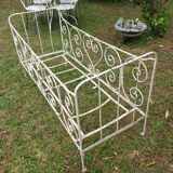 Old wrought iron bed