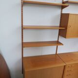 danish wall shelf unit in teak from the 60s by Kai Kristiansen
