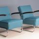 Ensemble de fauteuils, milieu du siècle, modèle S 411, années 1950.