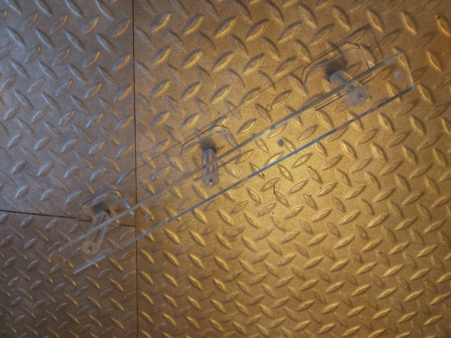 Vintage wall-mounted plexi coat rack