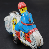 Ancien jouet moto en tôle japonais