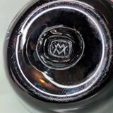Vase Verrerie de Maure - Vieil black and scrolls