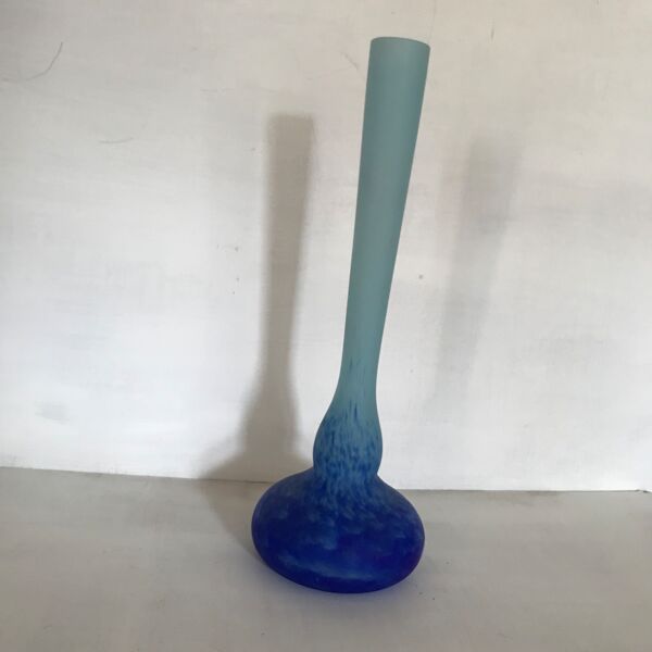 Soliflore en  pate de verre