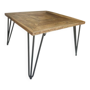 Table basse en manguier - style industriel