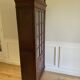 Parisian cupboard Bookcase Bonnetière glazed with small vintage tiles