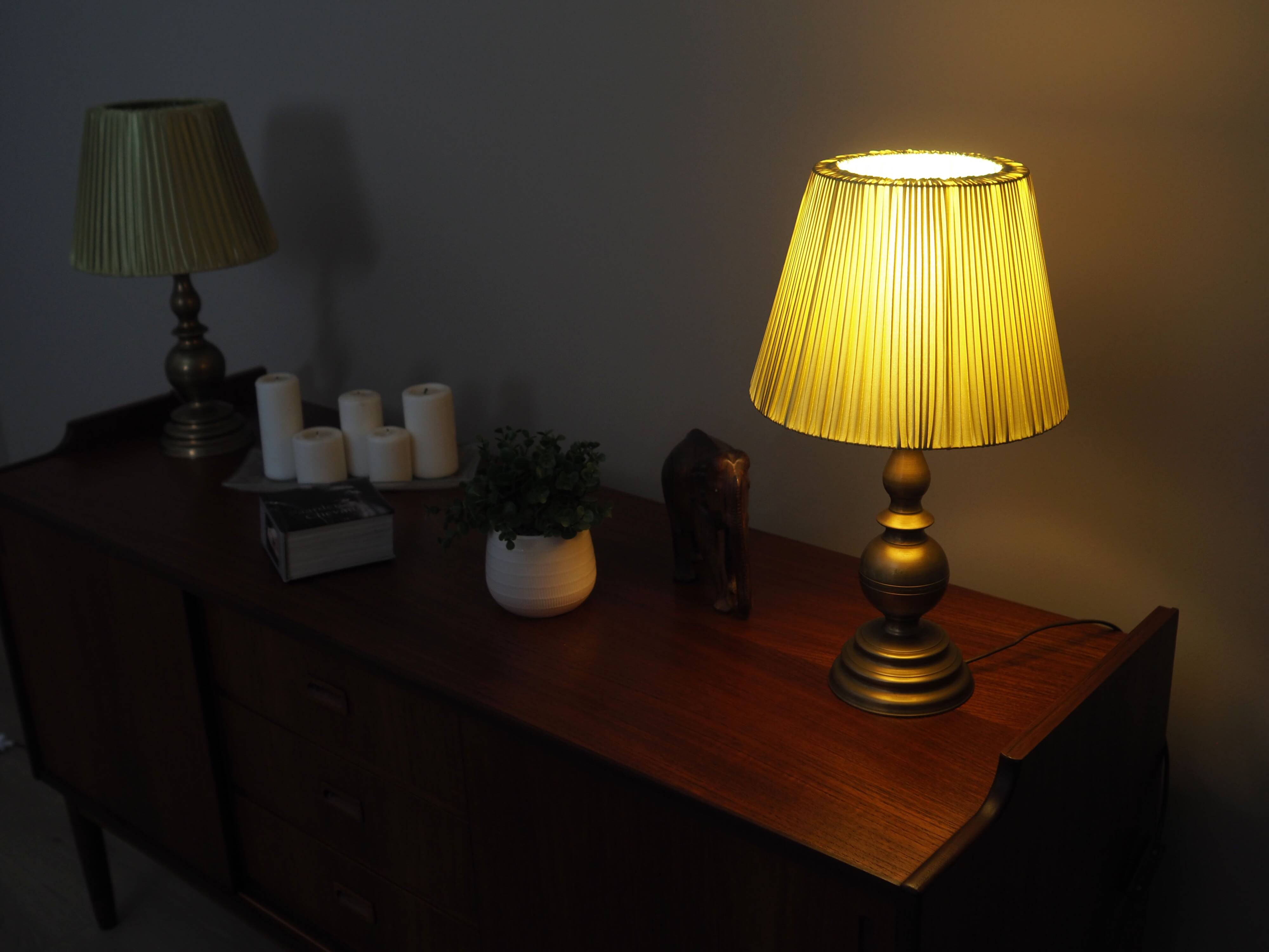 Set of two bedside lamps, Danish design, 1970s, made in Denmark