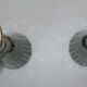 Pair of art deco soliflore vases in slurry