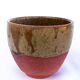 Two-tone brown and terracotta stoneware bowl Puisaye