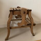 Old foot walk in solid wood