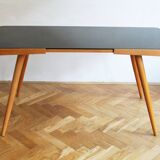1960's Mid Century Coffee Table with a black opaxite glass by Jiri Jiroutek