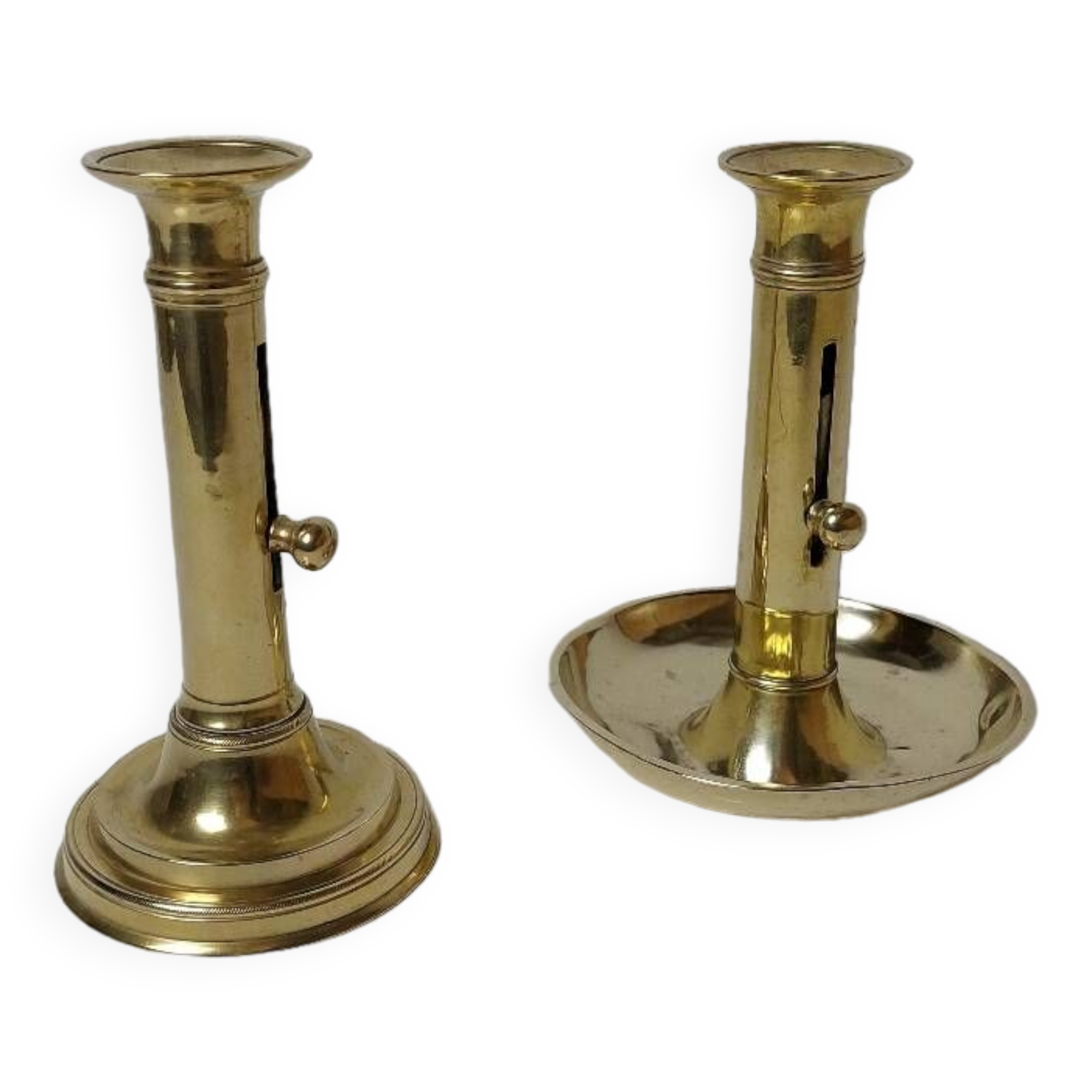 Pair of brass candlesticks