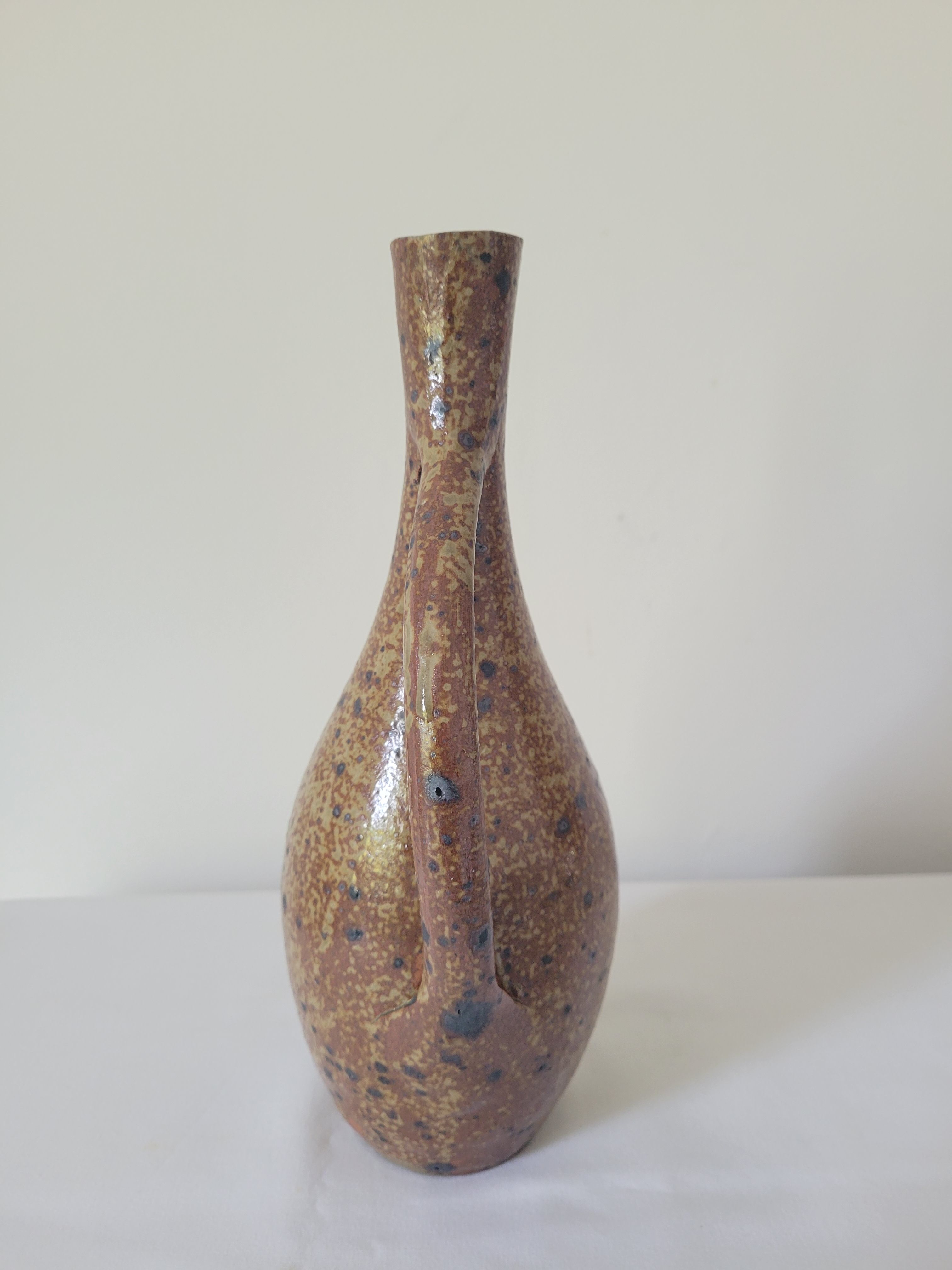 Pyrite sandstone vase